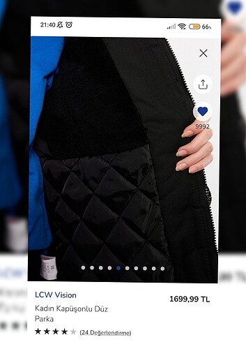 LCW Vision Kadın Kapüşonlu Parka - Görsel 4