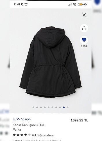 LCW Vision Kadın Kapüşonlu Parka - Görsel 6