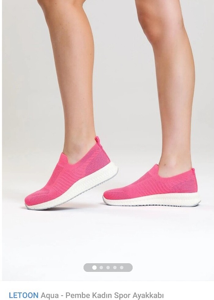 Letoon Kadın Spor Ayakkabı Fuşya - Görsel 2