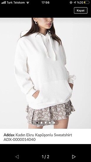 beyaz sweatshirt
