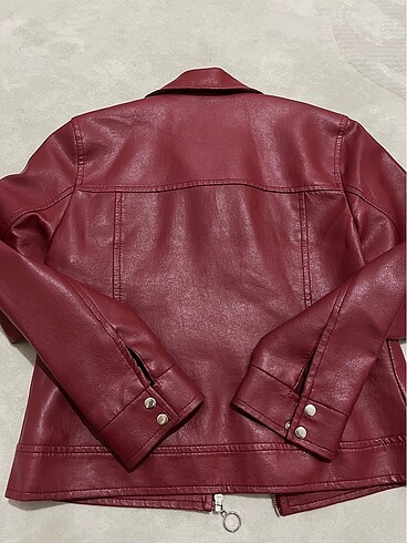 American Vintage bordo deri ceket