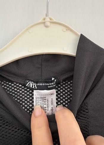 Zara file detaylı parmak geçirmeli bodysuit - Görsel 5