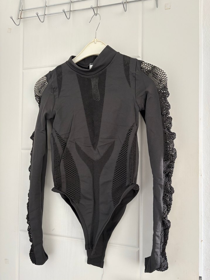 Zara file detaylı parmak geçirmeli bodysuit - Görsel 4