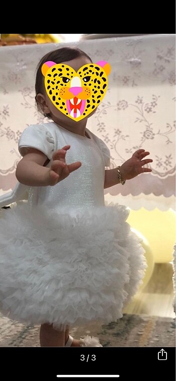 Le Mabelle beyaz prenses elbise