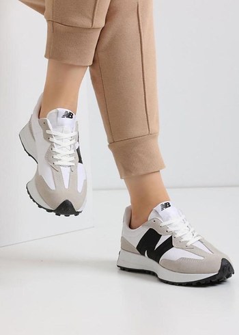 New balance Bej Gri Desenli Kadın Spor Ayakkabı
