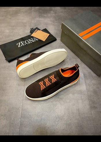 42 Beden kahverengi Renk Zegna Kahverengi Erkek Spor Ayakkabı