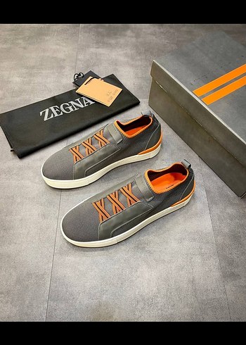 Zegna Gri Erkek Spor Ayakkabı