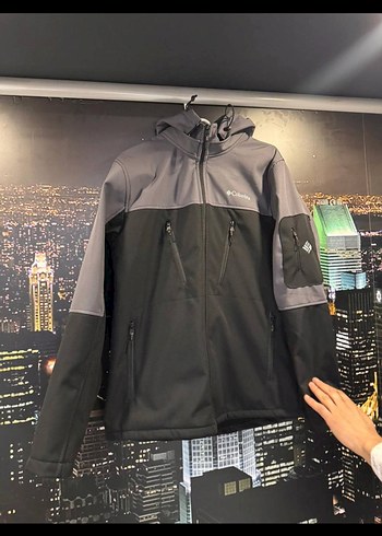 3xl Beden Columbia Erkek Siyah Kapüşonlu Kayak Ceketi