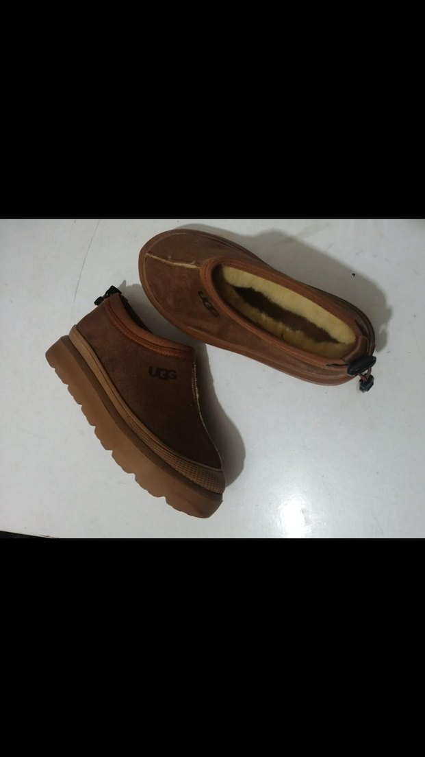 Ugg Kahverengi Dolgu Topuklu Kadın Terlik - Görsel 4