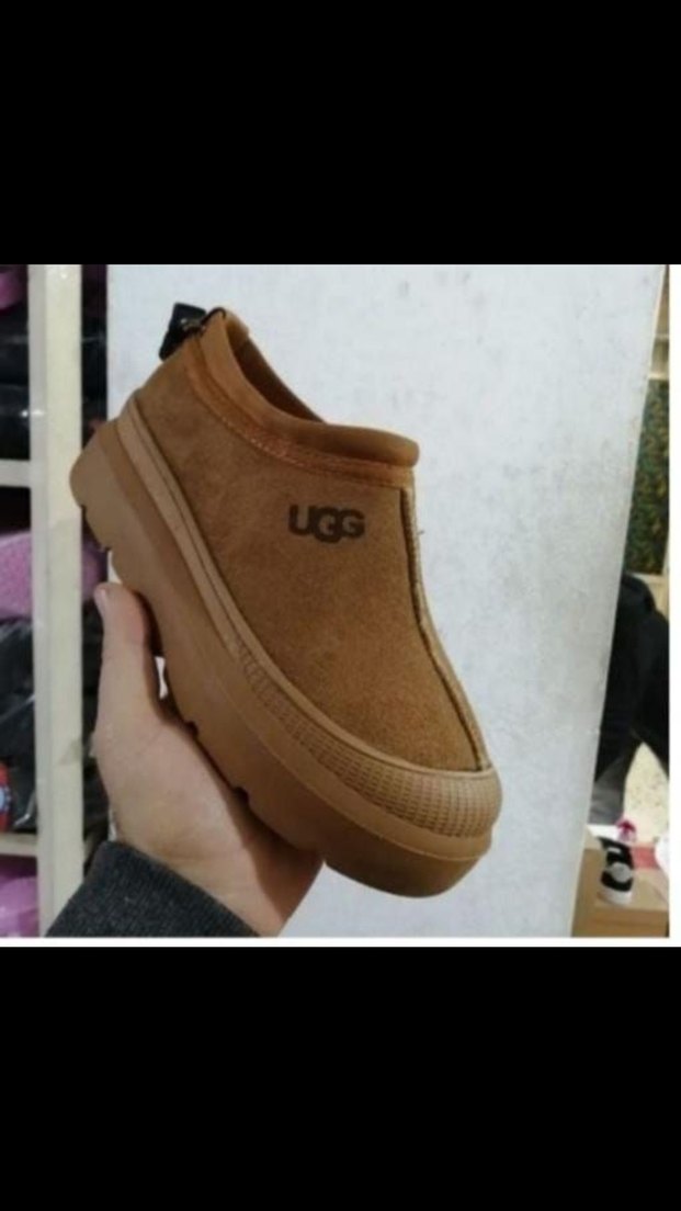 Ugg Kahverengi Dolgu Topuklu Kadın Terlik - Görsel 5