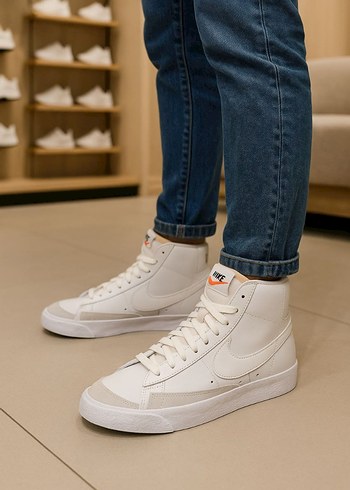 42 Beden Nike Beyaz Erkek Spor Ayakkabı
