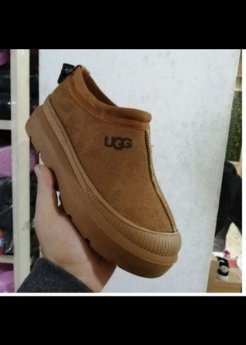 Ugg Kahverengi Kadın Dolgu Topuk Terlik - Görsel 3