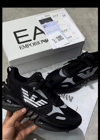 Siyah Emporio Armani EA7 Erkek Sneaker