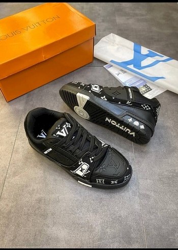 Louis Vuitton Siyah Baskılı Erkek Spor Ayakkabı