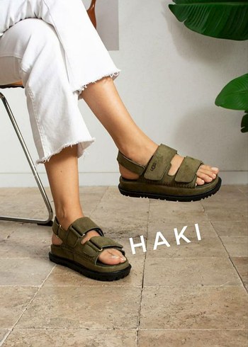 UGG GoldenGlow  sandalet haki New Collection