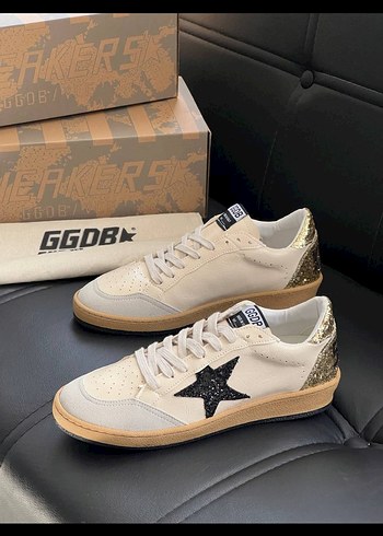 Golden Goose Deluxe Bej Kadın Spor Ayakkabı