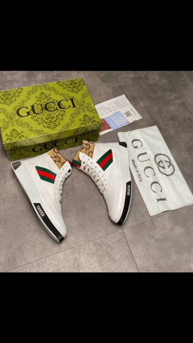 Beyaz Gucci Platform Spor Ayakkabı - Görsel 3
