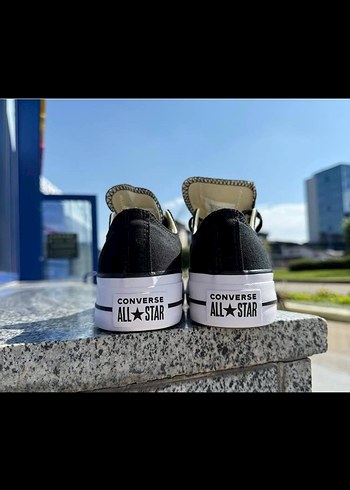 36 Beden siyah Renk Converse Siyah Platform Kadın Spor Ayakkabı