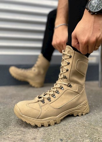 Çöl Botu Orijinal Bej Kamuflaj Bağcıklı Erkek Bot - Görsel 3