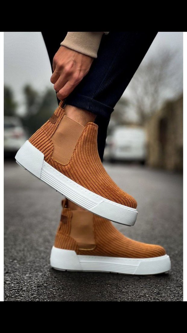 Chekich Bot Orijinal Deri Kahverengi Pilili Süet Erkek Bot - Görsel 2