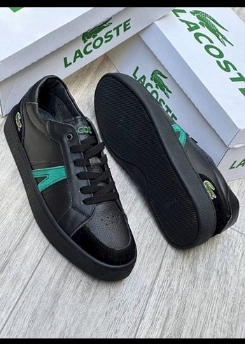 43 Beden siyah Renk Lacoste Siyah Erkek Spor Ayakkabı Velcro