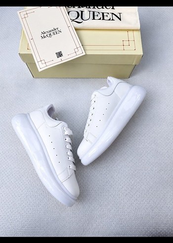 Alexander McQueen Beyaz Deri Sneaker