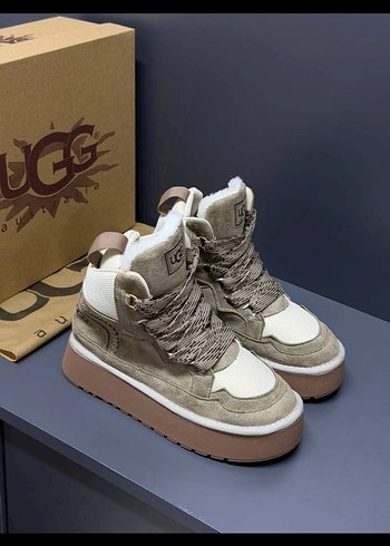 Ugg Bej Suet Yuksek Bilek Bot
