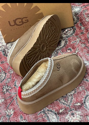 36 Beden camel Renk UGG Süet Kürklü Kadın Terlik