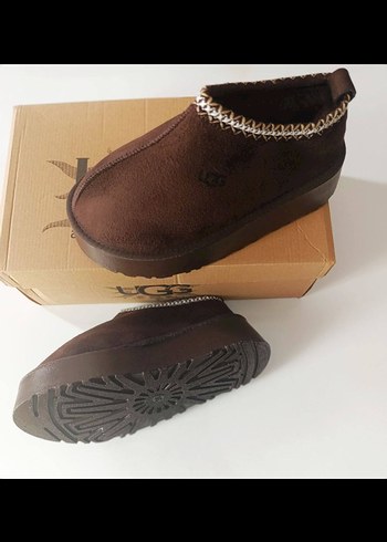 Ugg Kahverengi Süet Ev Terliği - Görsel 2