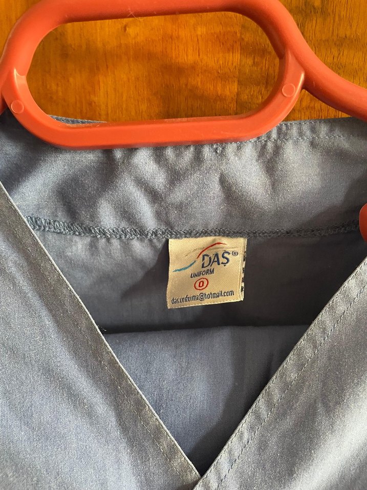 Mavi Scrubs Kısa Kollu - Görsel 3