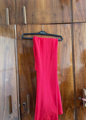 Kırmızı Kadın Kumaş Pantolon - Görsel 2