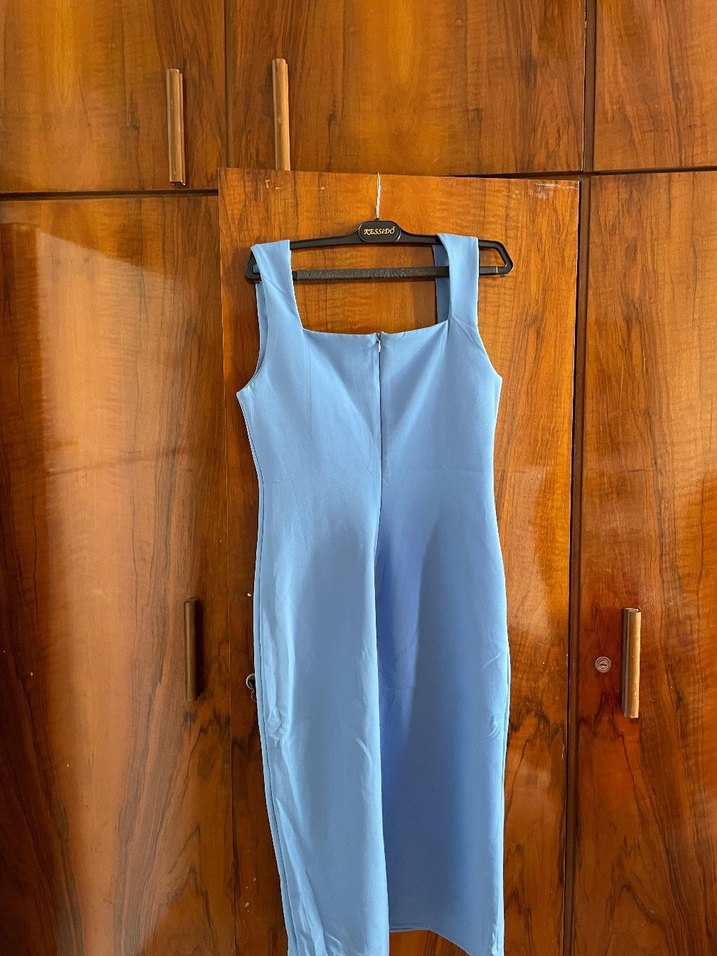 Mavi Midi boy Kadın Elbise - Görsel 2