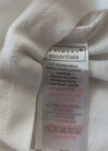 Primark Kız uzun kollu tişört)6-7 yaş