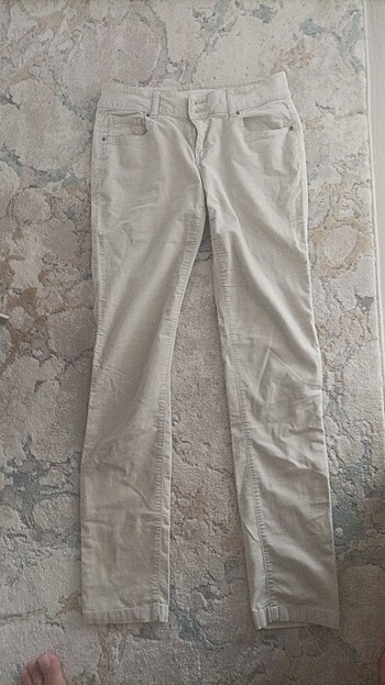 Pantolon )latte renk )İnci kadife kumaş)