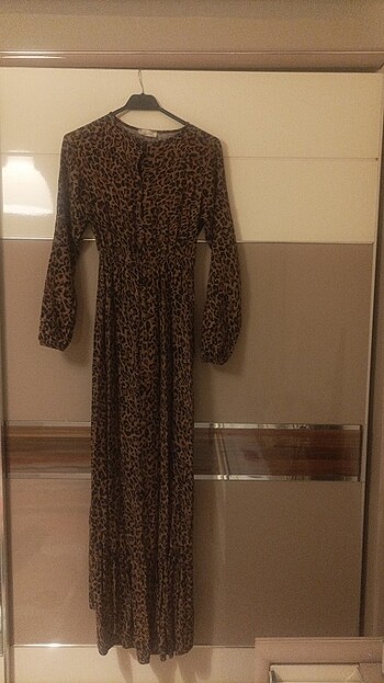 Uzun leopard elbise)S/M)