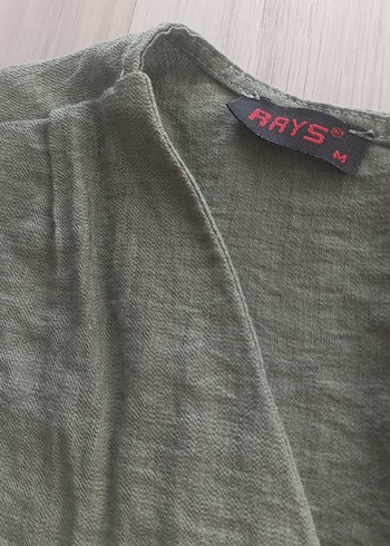 H&M Keten kumaş)haki rengil tulum)M))