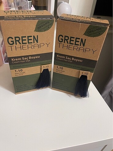 Green therapy Mavi siyah saç boyası