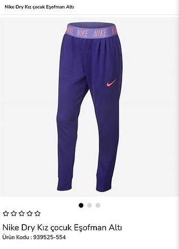 Nike Sıfır Nike Dri-fit 9-11 yaş