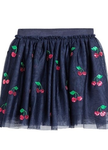 Kiraz Pullu H&M Etek 8-10 yaş