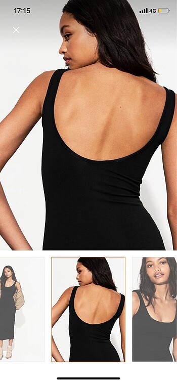 Bershka Siyah elbise