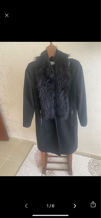 Siyah kaşe kürklü