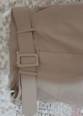 m Beden Bej Kadın Kumaş Pantolon