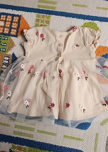 LC Waikiki Kız Çocuk Nakışlı Fırfırlı Elbise