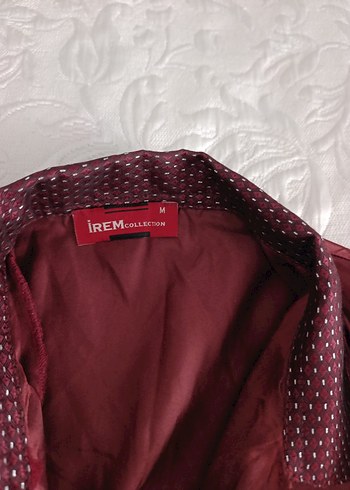 Bordo Parlak Saten Erkek Pijama Takımı - Görsel 3