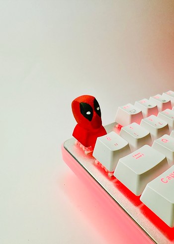 Deadpool Keycaps Renkli Kırmızı Oyun Klavyesi tuşu - Görsel 2