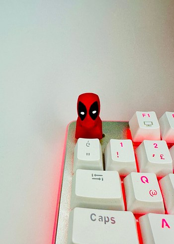 Deadpool Keycaps Renkli Kırmızı Oyun Klavyesi tuşu - Görsel 3