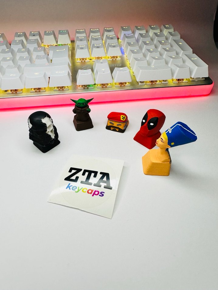 Deadpool Keycaps Renkli Kırmızı Oyun Klavyesi tuşu - Görsel 5