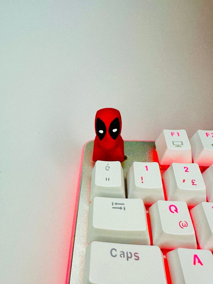 Deadpool Keycaps Renkli Kırmızı Oyun Klavyesi tuşu - Görsel 3
