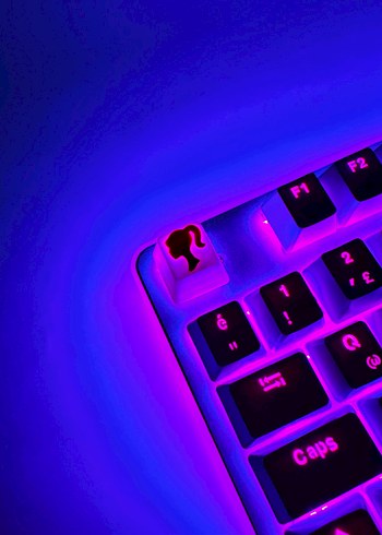 Barbie Keycaps Pembe Renkli Oyun Klavyesi tuşu - Görsel 2
