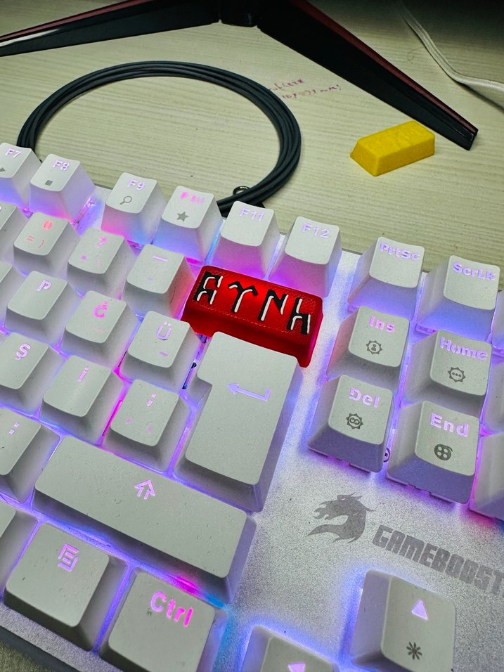 Türk Keycaps Kırmızı Aydınlatmalı Gaming Klavye tuşu - Görsel 2
